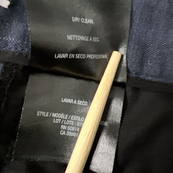 Tahari Dress Pants Womens 4 Blue Flat Front Pockets Business - Picture 9 of 13